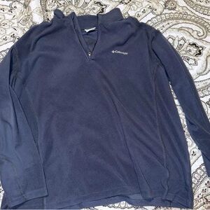Columbia Dark Blue Fleece Quarter-Zip Pullover
